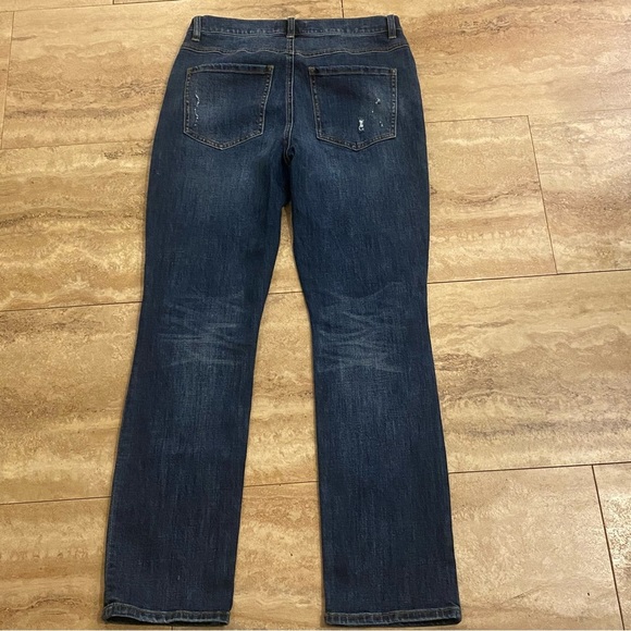 Cabi Button Fly Straight Leg Jeans Women’s 8 Denim Blue Stretch Mid Rise - Picture 9 of 12